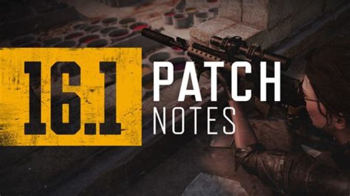 PUBG Update 16.1 Patch Notes